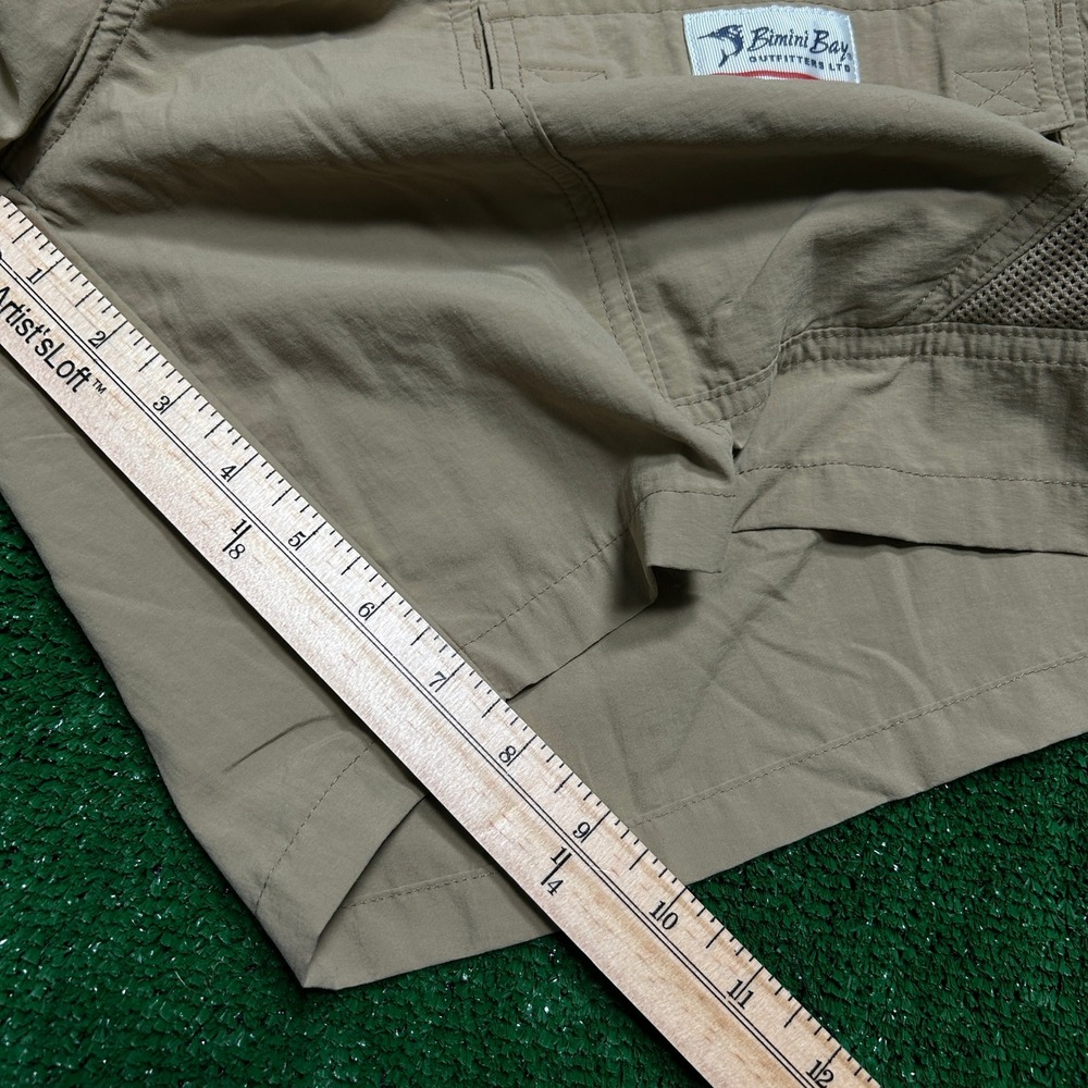 Bimini Bay Outfitters Cargo Mens XL Tan Performance Fishing Hiking Utility - Picture 5 of 12